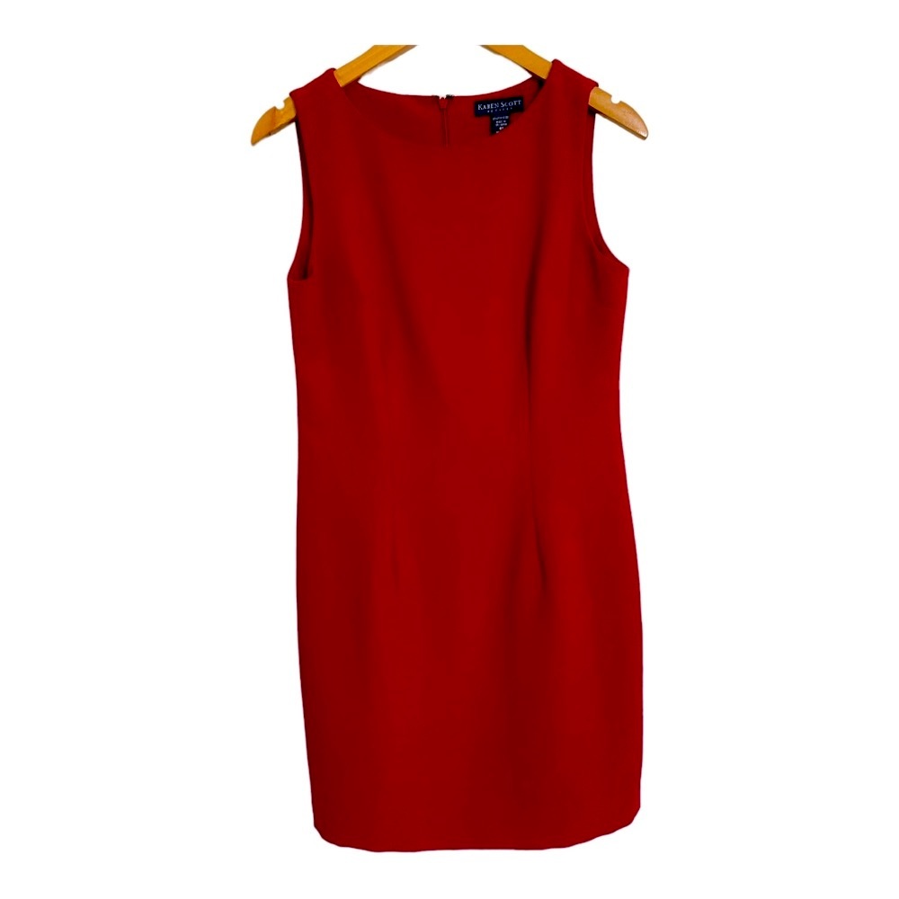 Karen Scott Petite Red Dress. Size: 8P